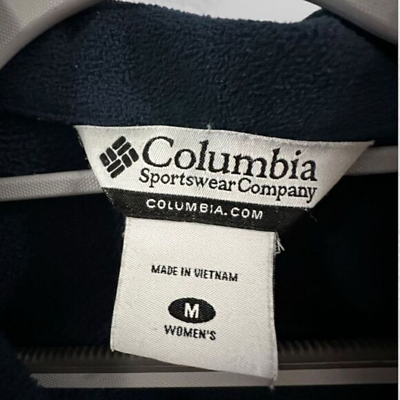 Columbia full zip fleece jacket blue women’s size medium polyester - Picture 2 of 6